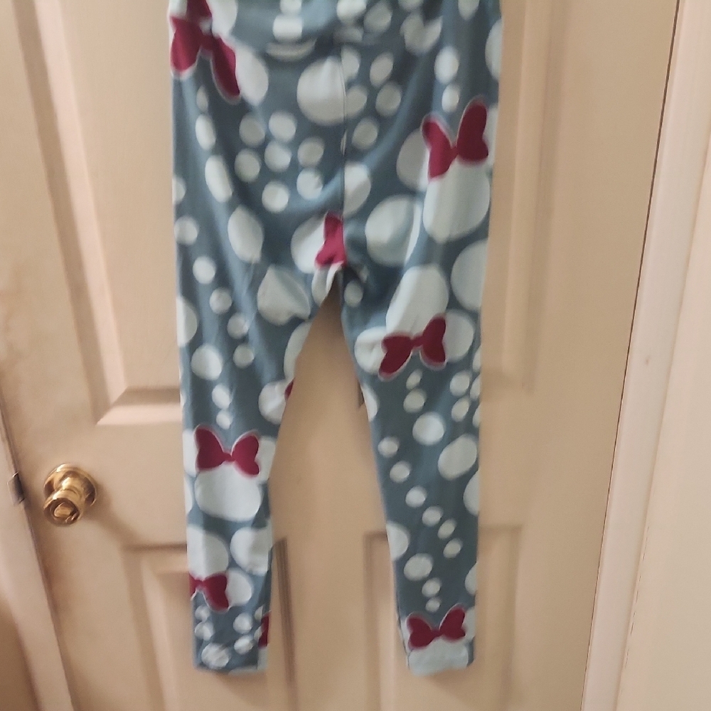 LulaRoe Polka Dot Minnie Mouse Leggings One Size - Picture 4 of 4